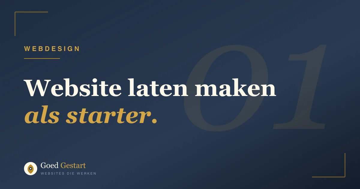 Website laten maken als starter: waar begin je? (Vanaf €175, 3 dagen live)