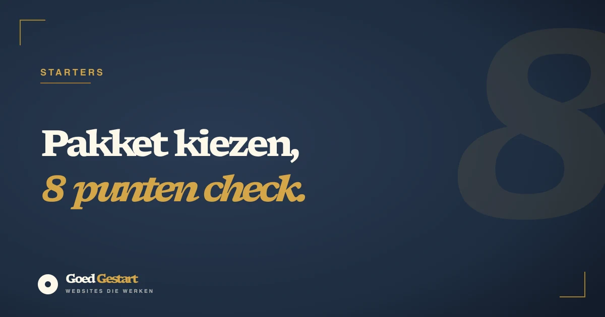 Website pakket kiezen: waar let je op vóór je bestelt?